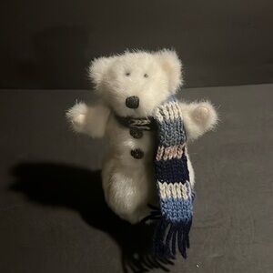 Boyds Bears Snowman Bear Jointed Teddy 7" Winter Christmas Snowberry
